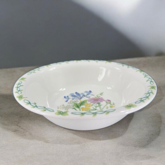 Thomson Pottery Floral Garden Set 2 Different Deep Dish Bowl Ceramic Set Bowls - Picture 2 of 16